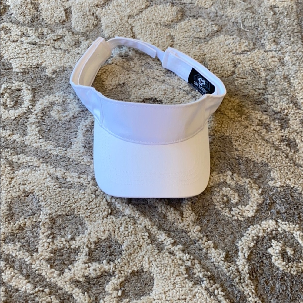 plain white visor